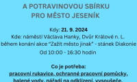 Potravinová a materiální sbírka pro město Jeseník