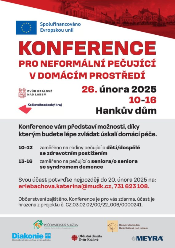 Konference pro neformální pečující v domácím prostředí