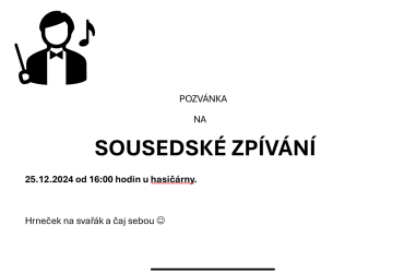 Sousedské zpívání