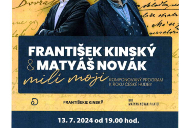 Koncert Františka Kinského a Matyáše Nováka
